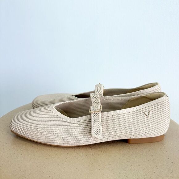 Vivaia Women’s Wide Nude Tan Square-Toe Mary-Jane Margot Mary-Jane - Picture 2 of 11